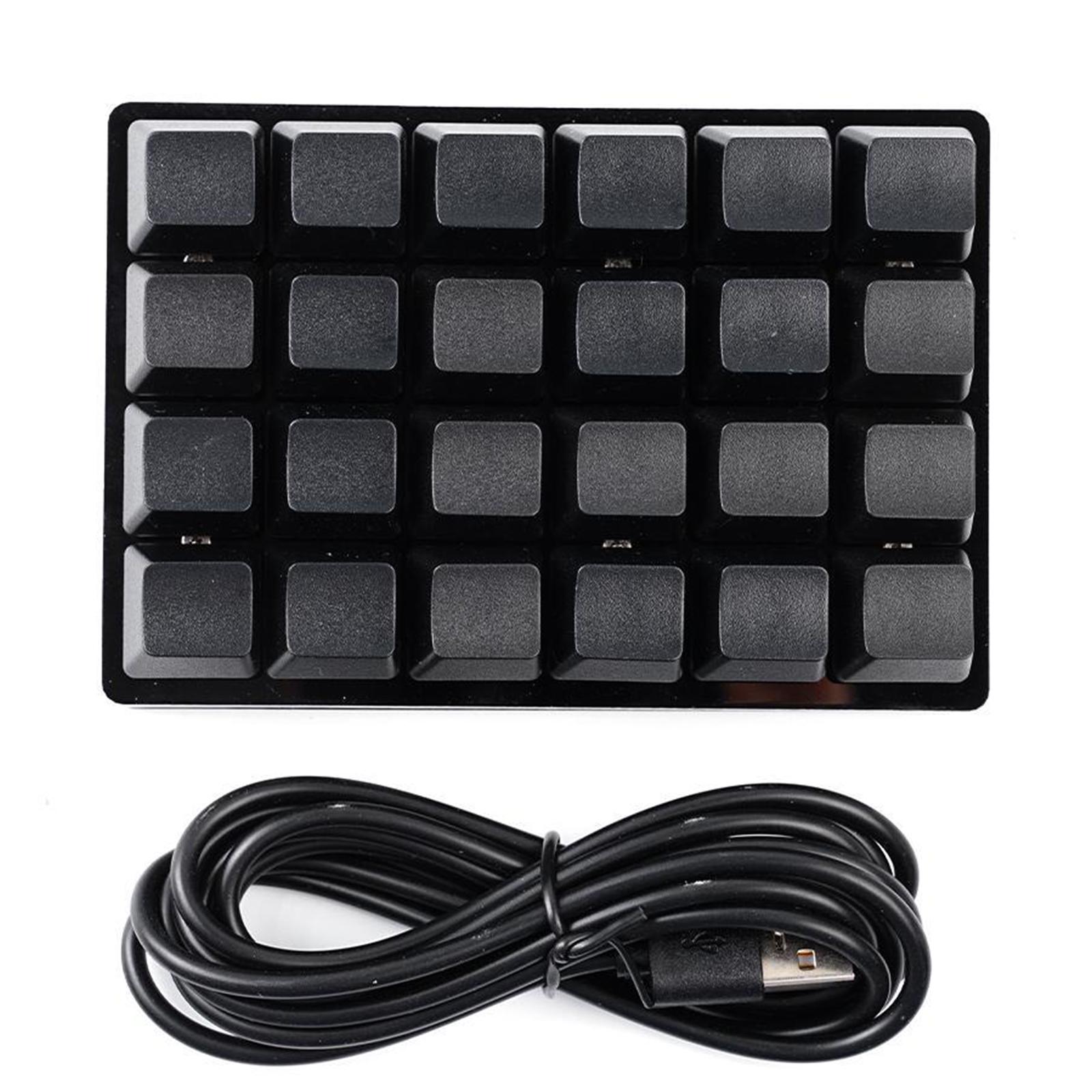 Mini teclado mecánico personalizado USB, 2/3/4/6/9/12/16/24 teclas, teclado para juegos, dispositivo Sayo, atajo, teclas programables Macro: Rojo óxido