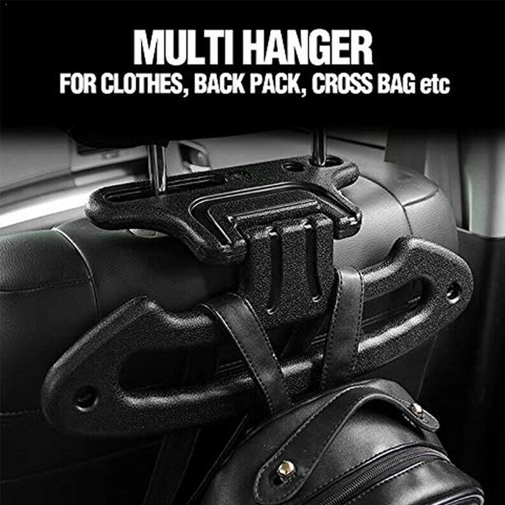 Car Back Clothes Hanger Multifunctional Auto Hook Clothes Safety Interior Suits Handle Headrest Hanging Car Hange S9W8