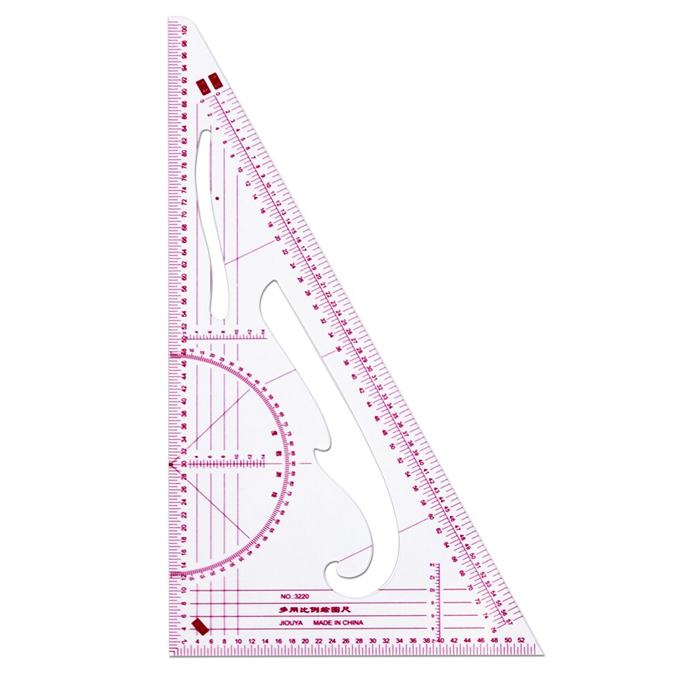 3220 plate-making, fine arts, multi-functional scale triangular printing ruler sizing ruler learning clothing scale