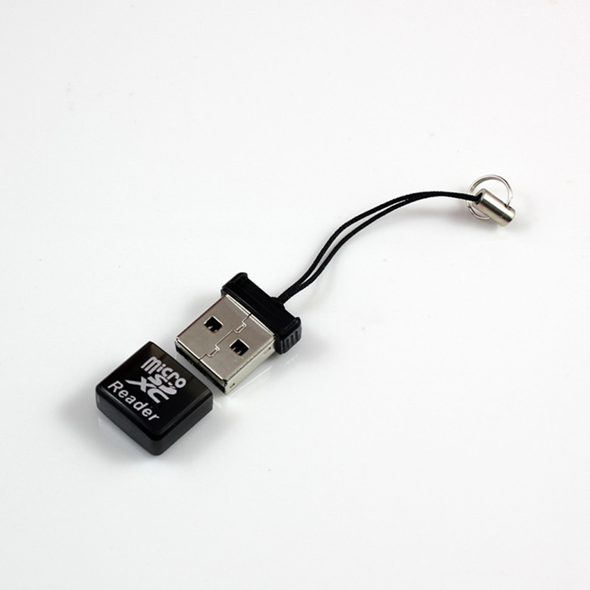 Micro Sd Mini Kaartlezer Met Lanyard, Led-lampje, Data-overdracht Snel En Handig, Te Dragen, Plug En Play