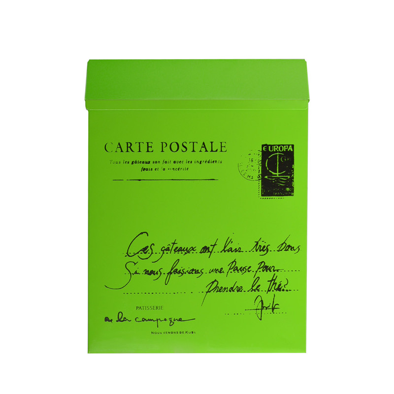 Buzón Pastoral de Retro americano para montar en la pared, moderno cubo, cajas de periódicos, buzón de Metal, buzón postal, decoración de jardín