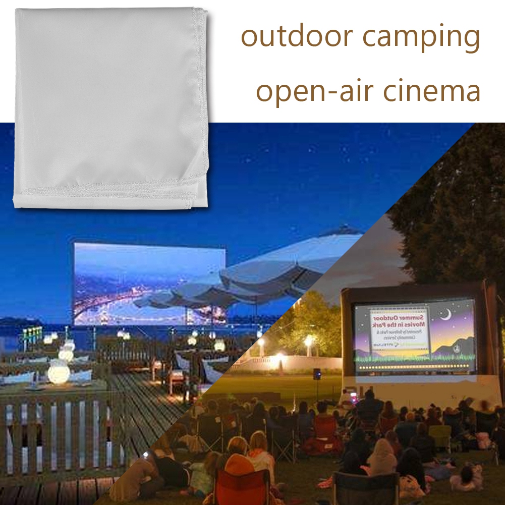 1pc gennemsigtige skærme bærbare projektionsskærm projektor gardinskærme til udendørs biograf