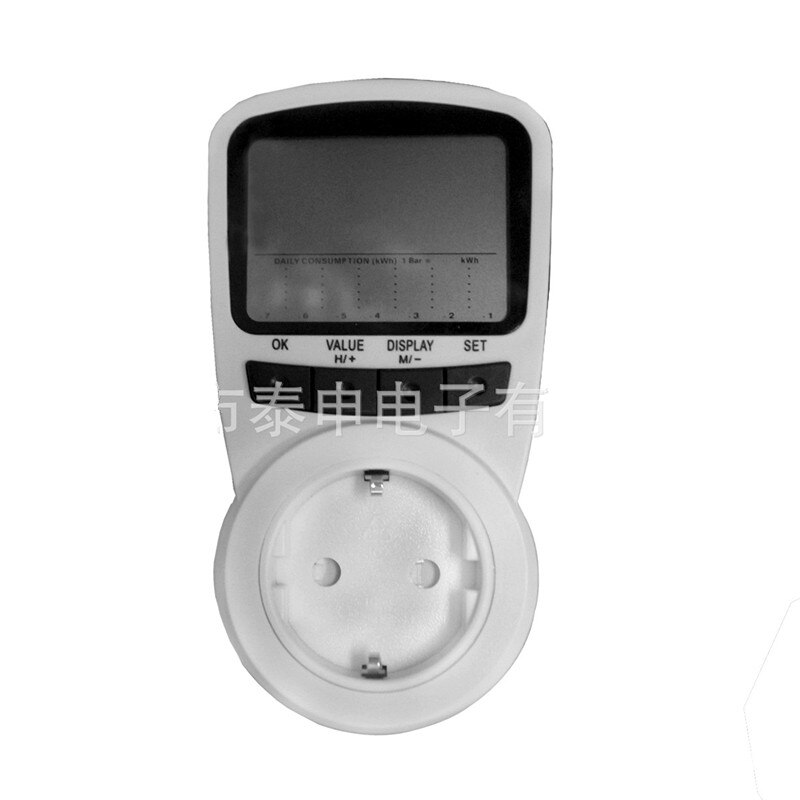 Digital effekt energi spänning watt strömmätare monitor checker tester analysator el energimätare uttag  ac230v eu-kontakt
