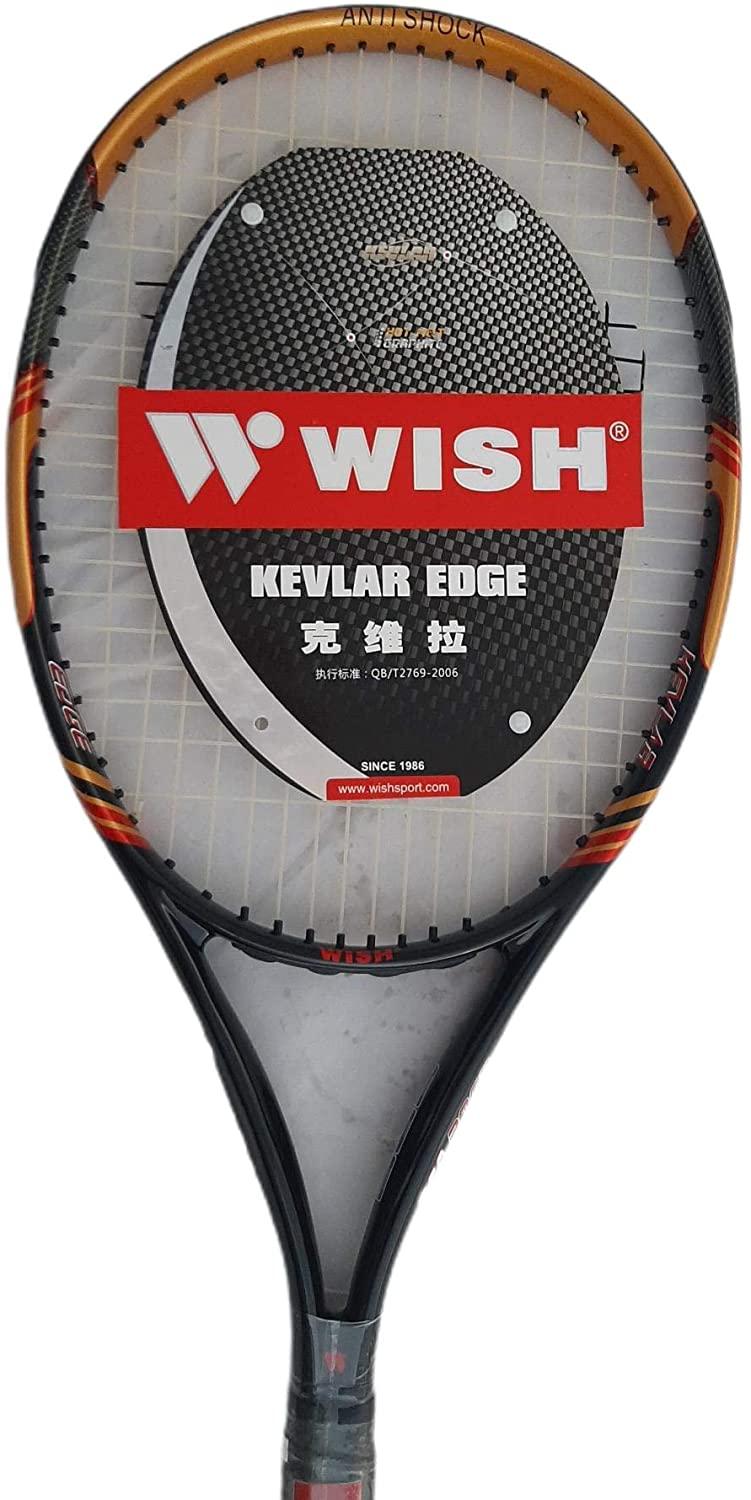 Raqueta de Tenis Wish Kevlar Edge 832 - Color negro y Naranja, raqueta tenis, raquetas de padel, raqueta adulto de tenis