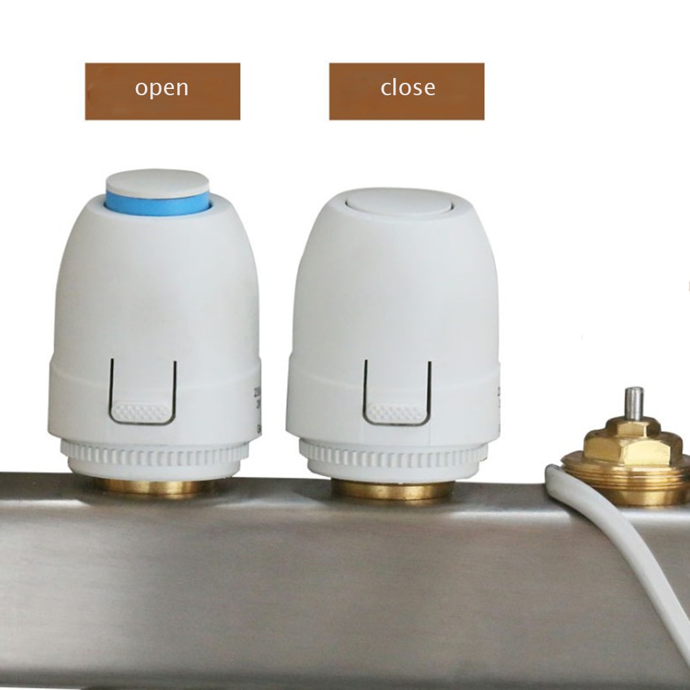 Nc 230V 2W Elektrische Thermische Actuator Vloerverwarming Klep Spruitstuk Voor Vloerverwarming Thermostaat