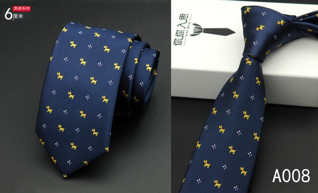 Mens Silk Tie Navy Blue Yellow Striped Slim Necktie 6cm Business Wedding Gravatas Luxury Handmade Gold Tie: 16