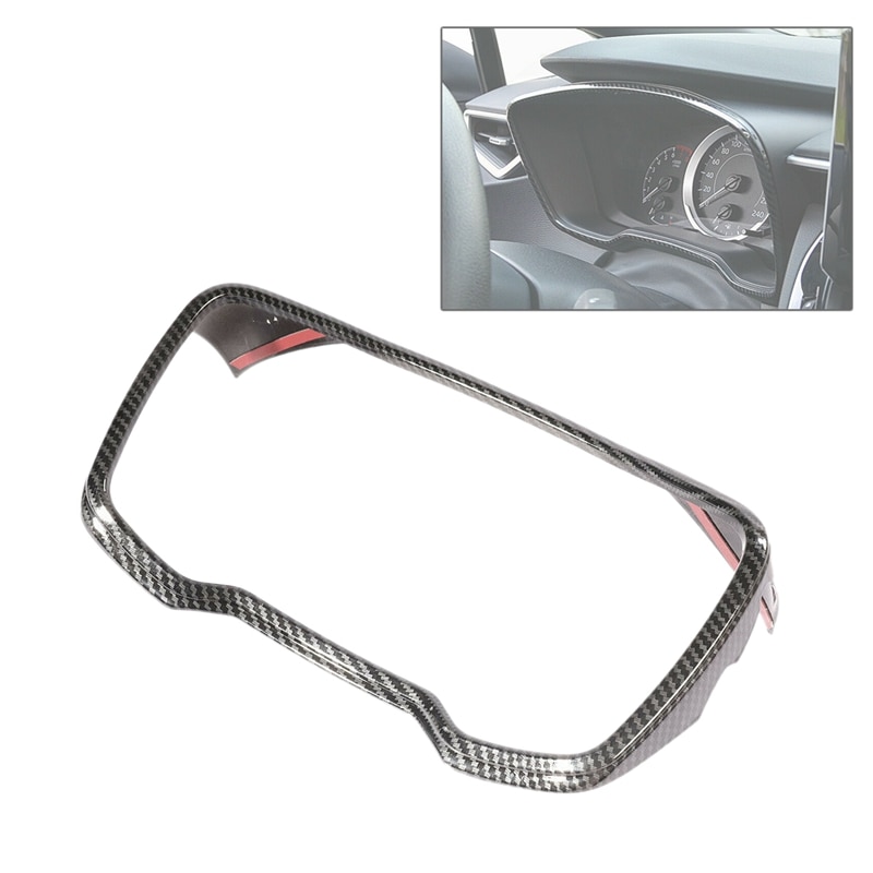 for Toyota Corolla Dashboard Instrument Gauge Cover Trim Fit Matte Carbon Fiber: Default Title