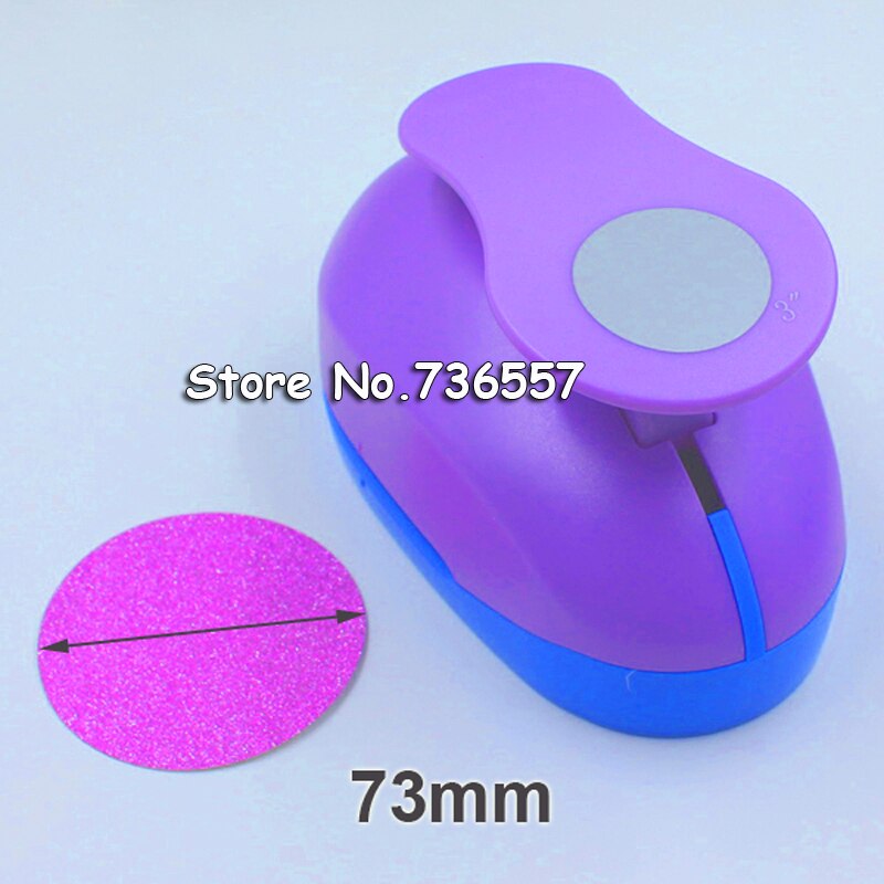 1pc 75mm paper circle cutter paper punch craft perfurador scrapbooking paper punch for kids furador diy puncher: Circle