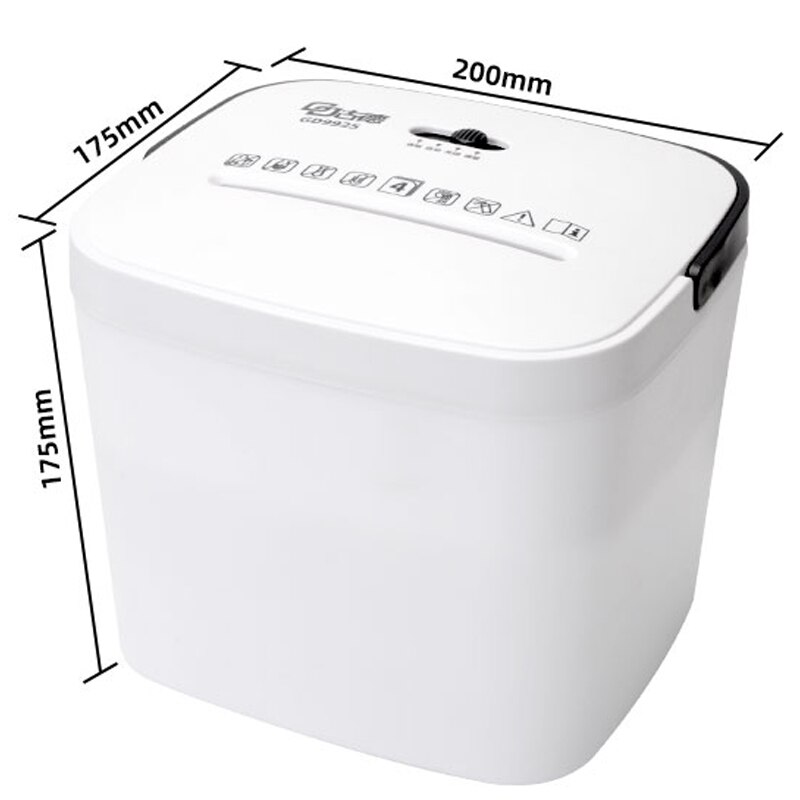 9925 Mini Shredder 3.5L Kantoor Klein Bestand Elektrische Shredder Huishoudelijke Automatische Vertrouwelijke Shredder