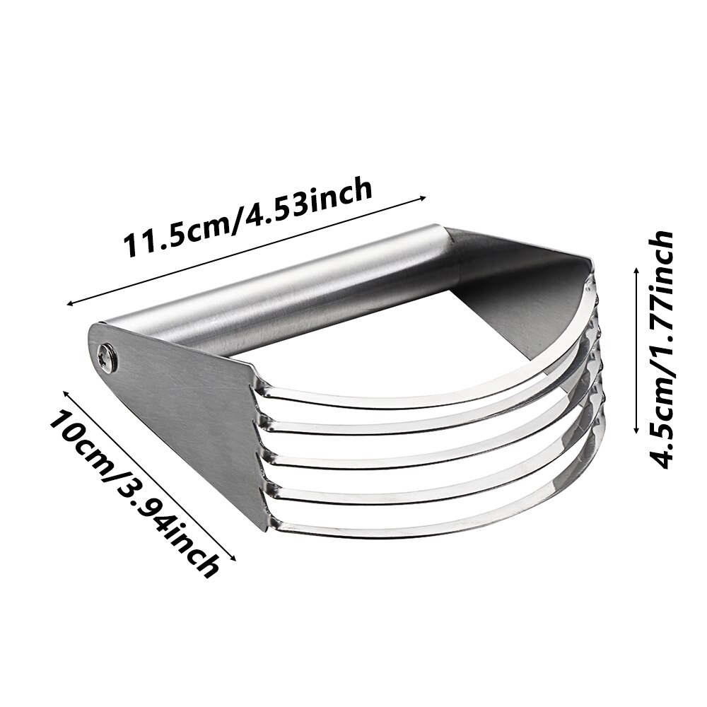 1Pc Baking Dough Blender Flour Mixer Stainless Steel Kitchen Blades Manual Confection Durable Butter Pastry Cutter Bakewae Tools