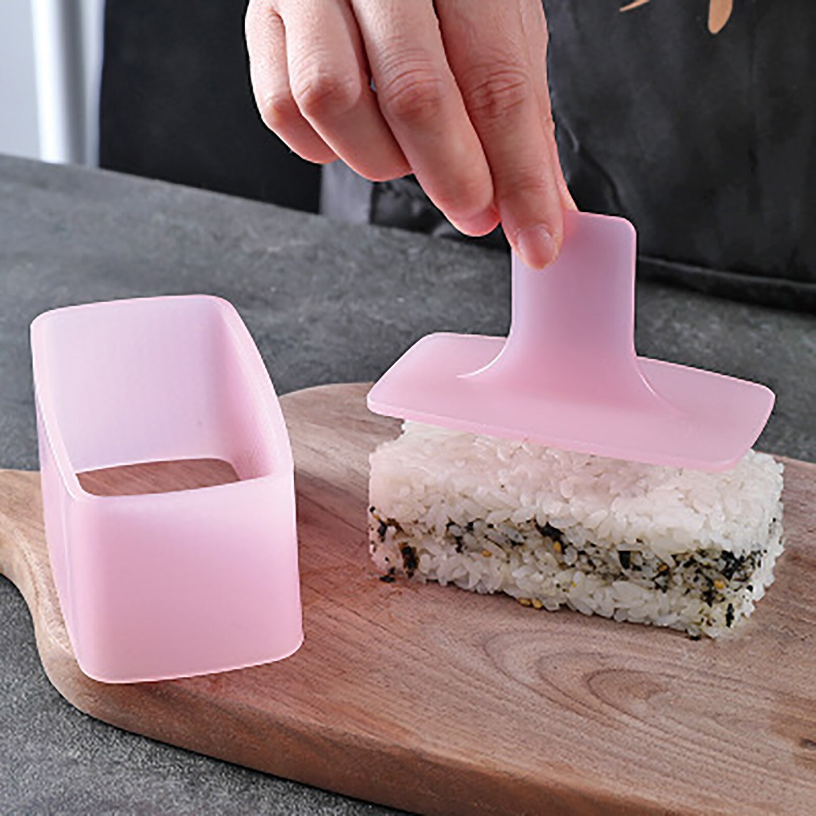 1PCS/Set DIY Sushi Mold Onigiri Rice Ball Food Press Rectangle Sushi Maker Mold Sushi Kit Japanese Kitchen Bento Accessories