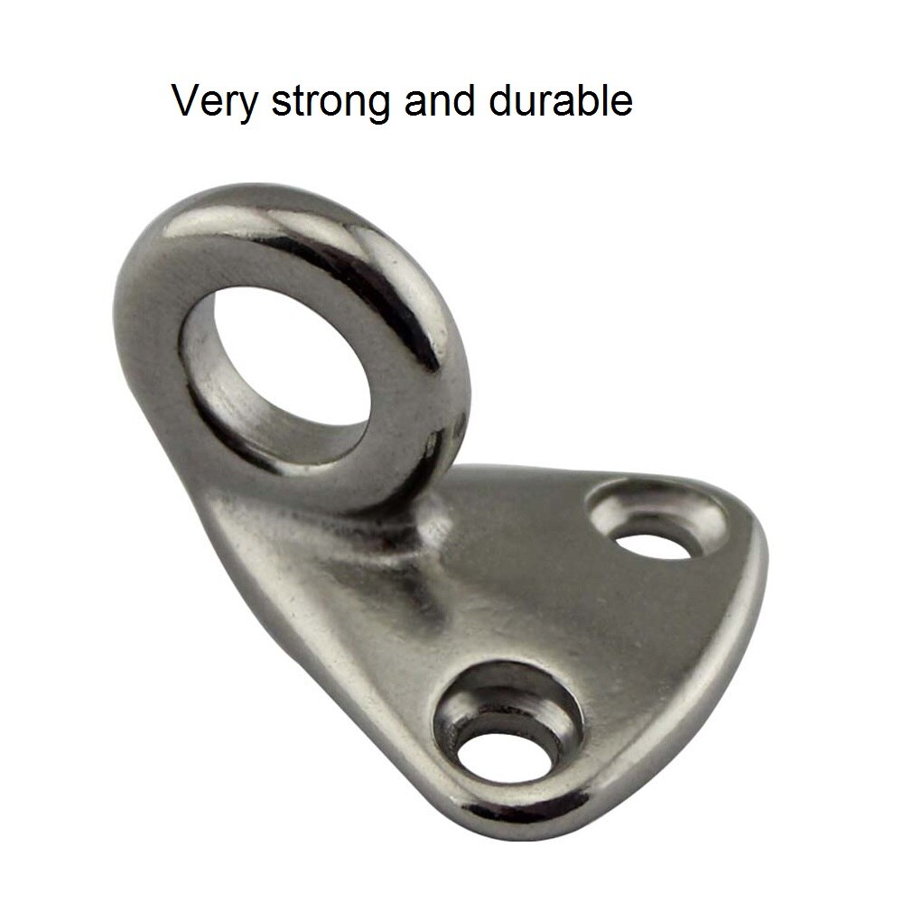 5PCS 316 Stainless Steel Fender Hook With Closed Eye Marine Boat Hardware Clothes Eye Deck Fender Hook
