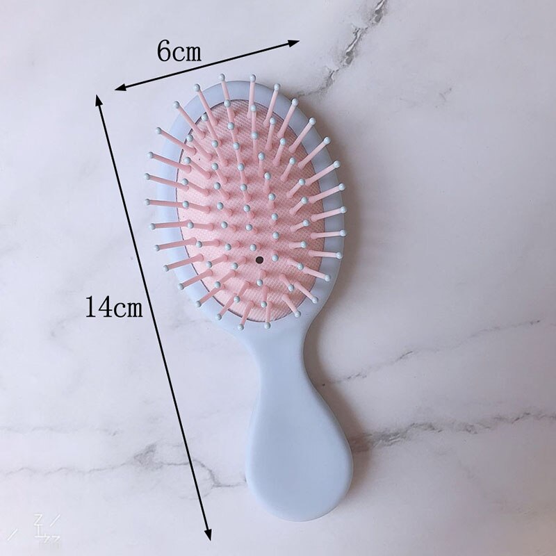 Baby Massage Luchtkussen Kam Multipurpose Hoofdhuid Massage Haar Borstel Plastic Draagbare Kammen Baby Zorg Levert Anti-Statische: blue