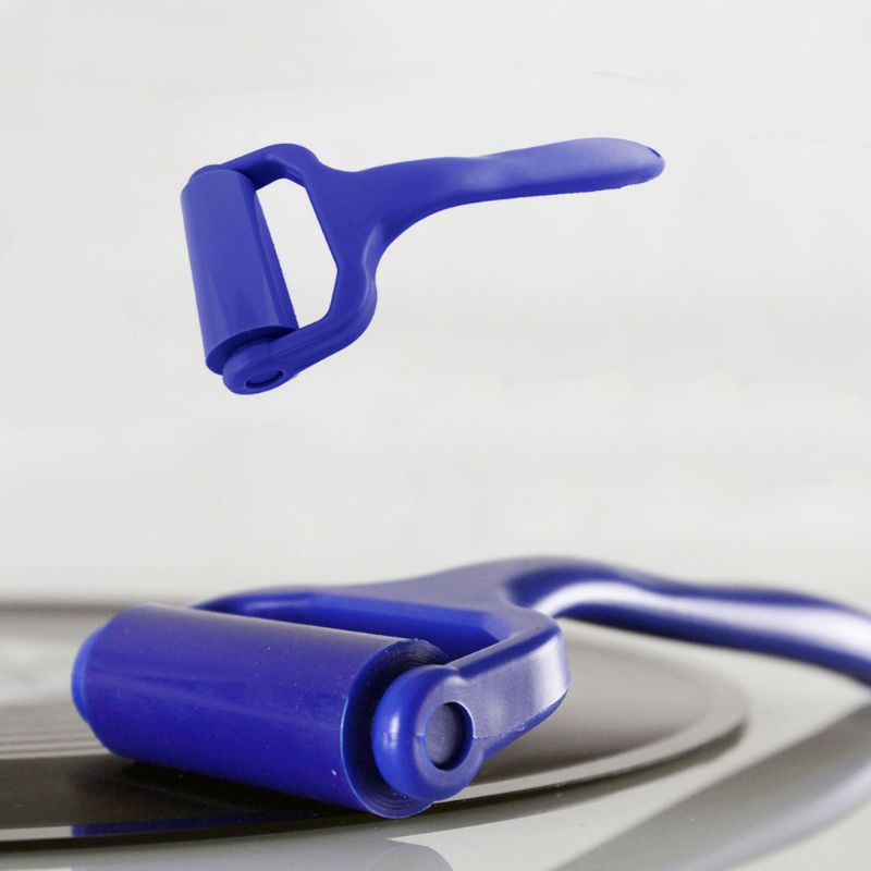 Blue Reusable Vinyl Record Cleaner Anti-Static Silicone Easy Cleaning Roller LP Clean Device Tools Accessories