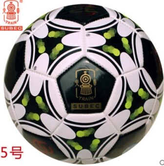 Trein Voetbal Super-zachte Voetbal Voetbal Maat 5 voor Kind Kinderen Kids PVC: Green Black