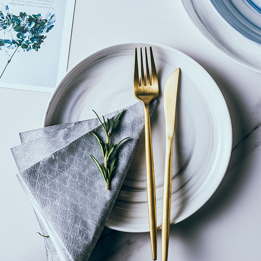 Muzity Keramische Platen Onder Geglazuurd Porselein Soep Plaat 8/11 Inch Creatieve Plaat Schotel