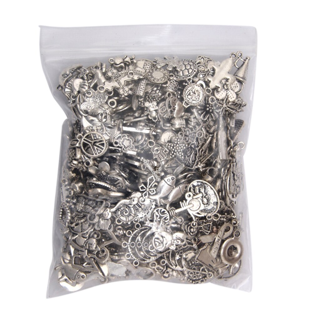 Antique DIY Pendants Mixed Craft Bracelets Charms Jewelry Making Vintage: Antique Silver