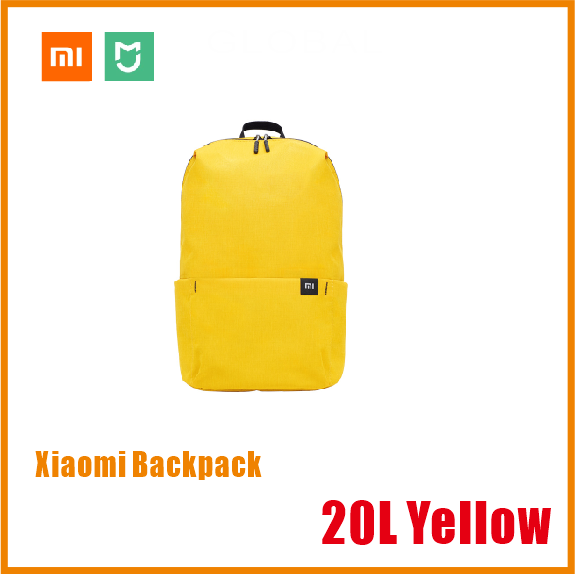 Xiaomi Colorful Mini Backpack Bag 8 Colors Level 4 Water Repellent 10L Capacity 165g Weight YKK Zip Outdoor Smart Life: 20L Yellow