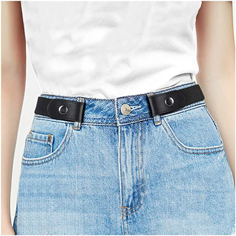 Easy Belt Without Buckle Elastic Belts for Women Stretch Riem Men Jeans Cintos Extensible Kids Boys Girls Cinturon Mujer Magic