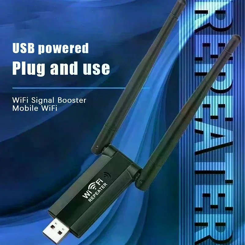 USB Wifi Repeater 300M Wi-Fi Signal Booster 2.4G Wireless Extender Wi Fi Adapter For Desktop PC Laptop Signal Amplifier Repeater