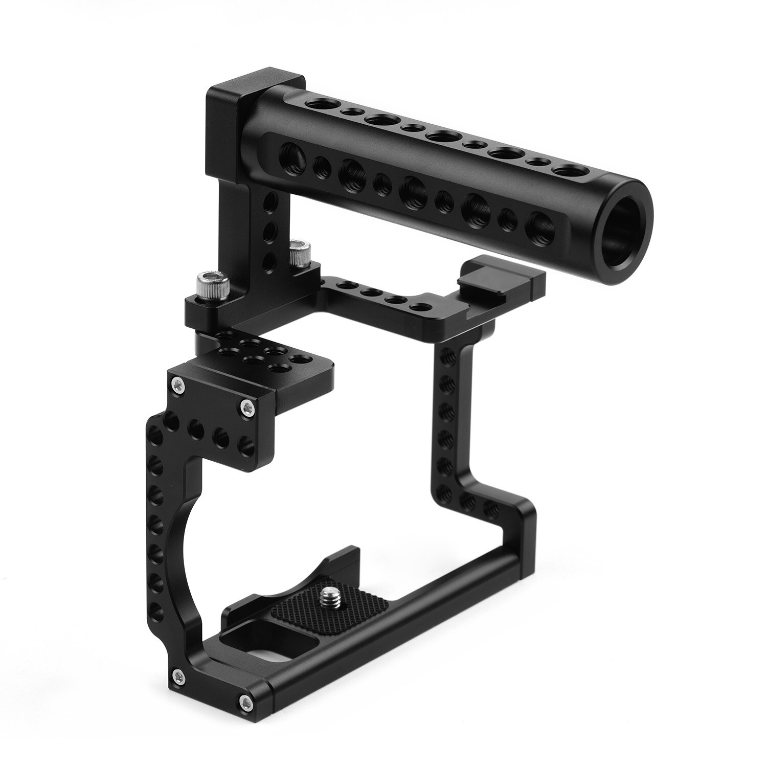 Anoder Camera Kooi Met Grip Handvat Aluminium 1:1 Gemodelleerd Met Koud Schoen 1/4 3/8 Gaten Voor Canon M50