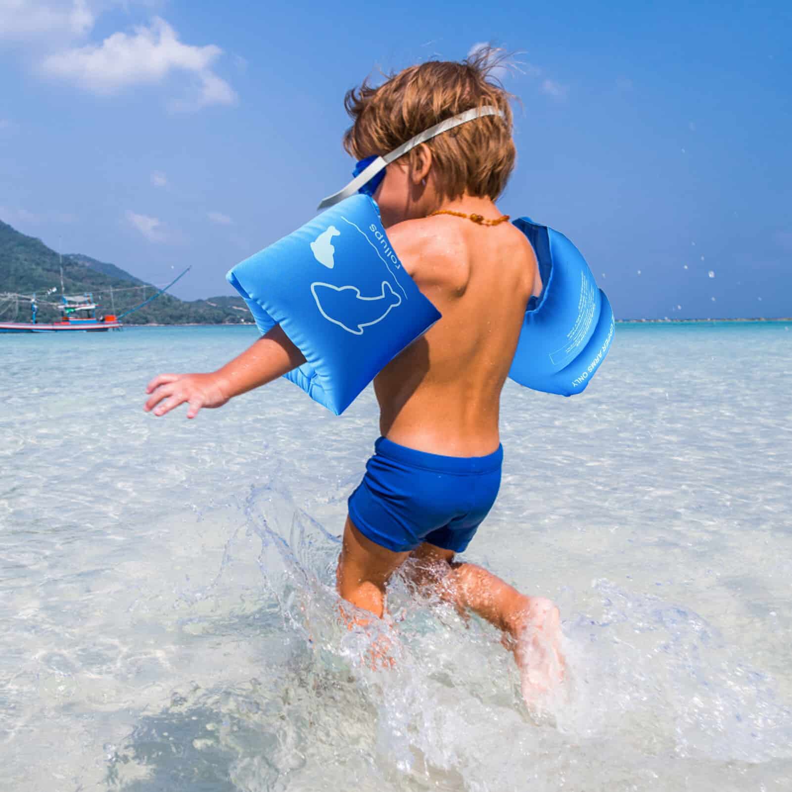 Brazo inflable de natación para niños y adultos, flotador de seguridad, para natación, para aprender a nadar, accesorio deportivo