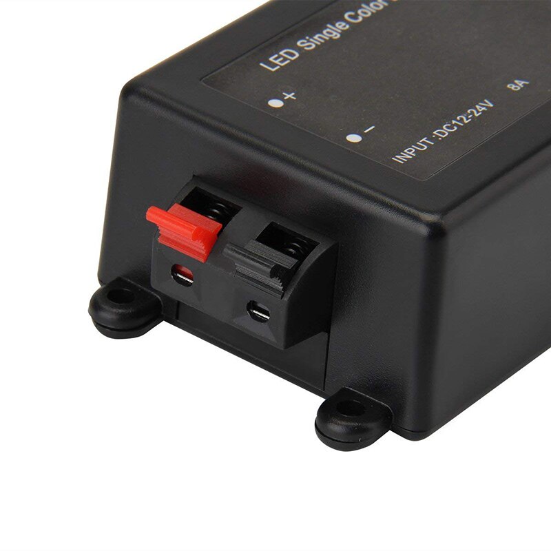 Leddimmer  dc12v 24v 8a ledet ensfarget dimmerkontroller med rf trådløs fjernkontroll til enfarget ledet stripe