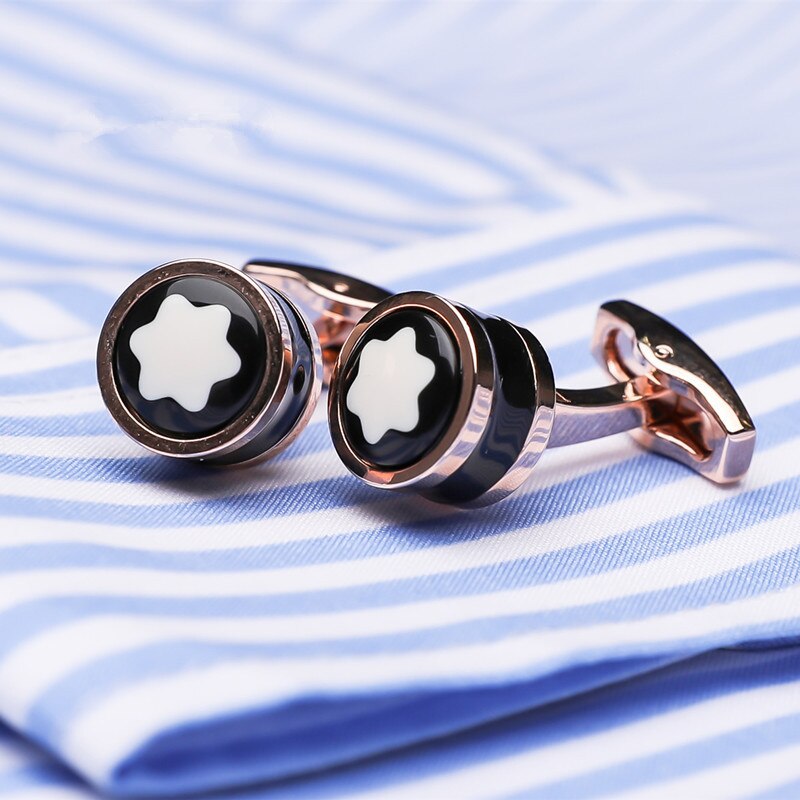 DUGARY Luxury shirt cufflinks for men's Brand cuff buttons cuff links round wedding Jewelry