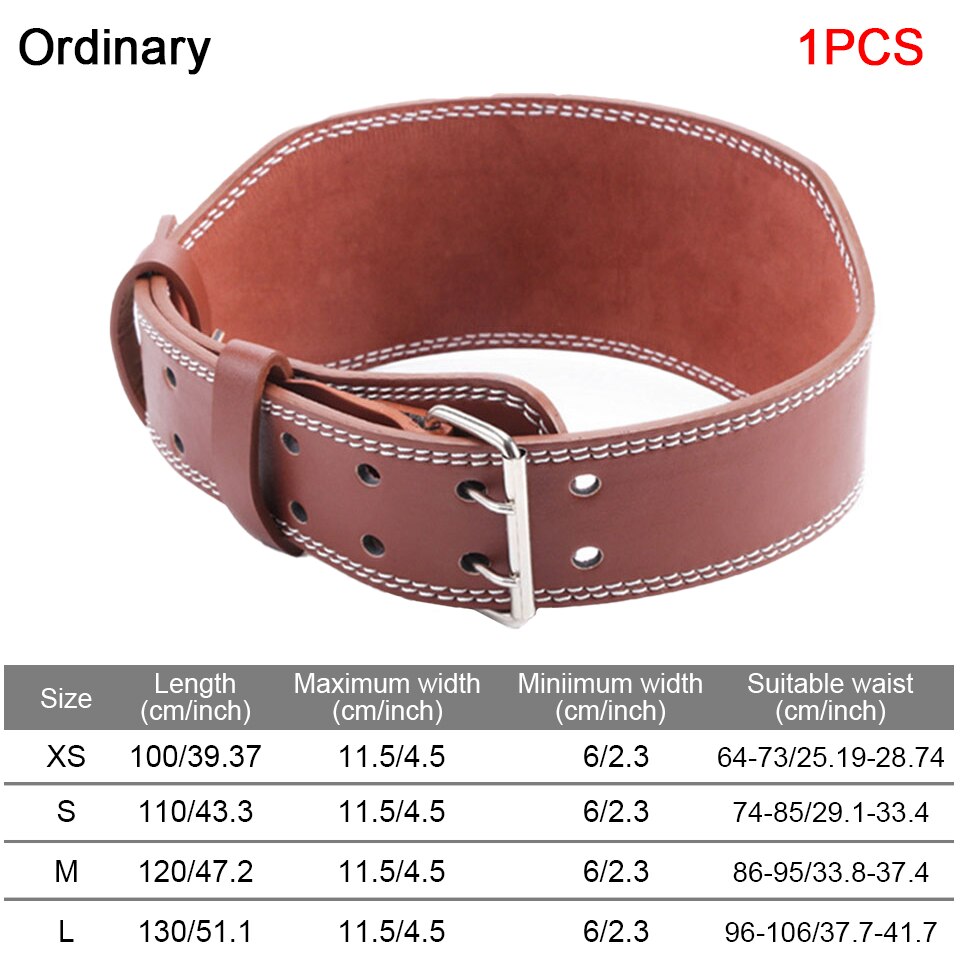 KoKossi Weightlifting Belt Gym Waist Belt Powerlifting Training Waist Protector Lumbar Protection Belt Barbell Fitness Gym Belt: B-Ordinary Brown / S