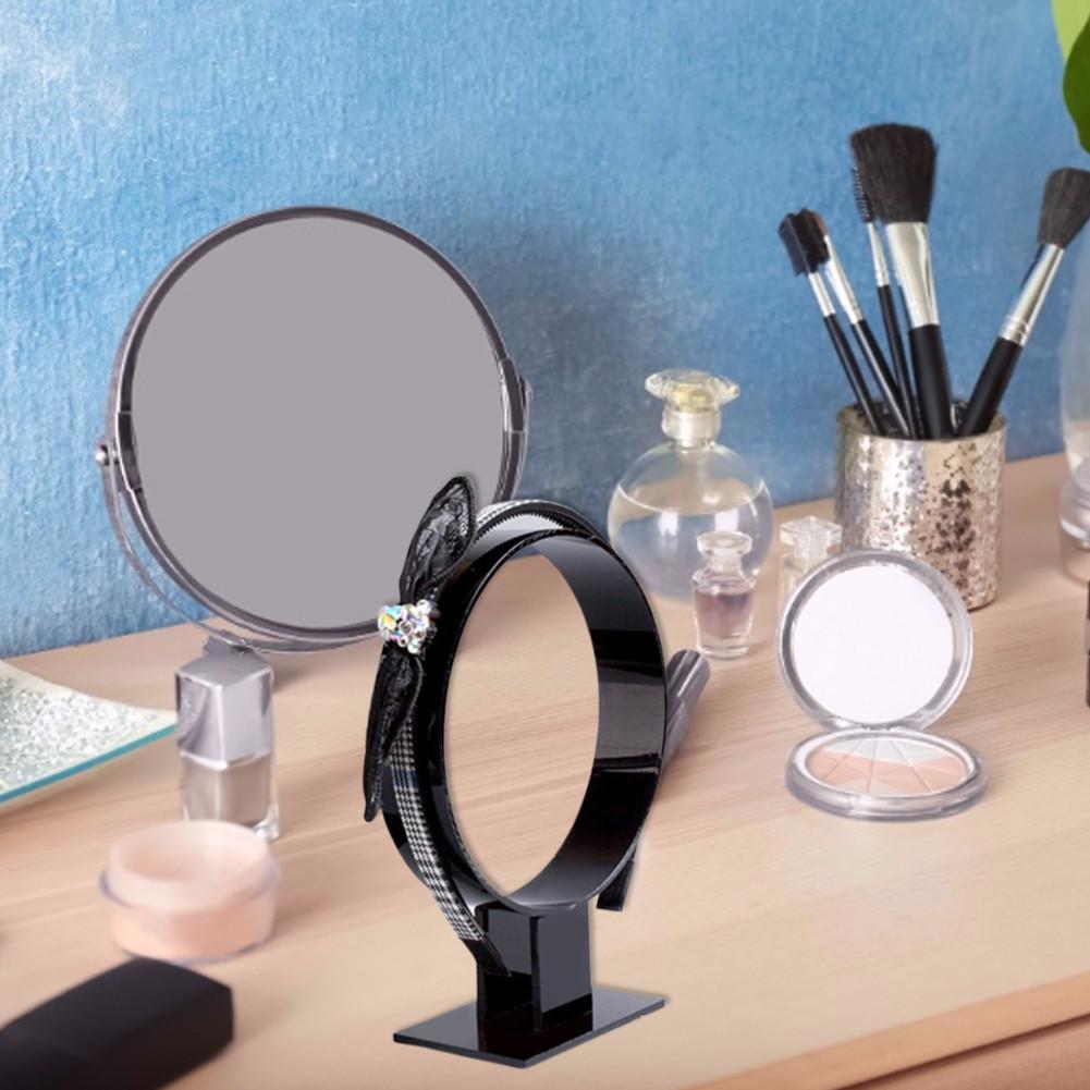Serre-tête en acrylique transparent noir | 2 pièces, support de bandeau, organisateur de couvre-chef, support d'affichage standard, accessoires pour cheveux