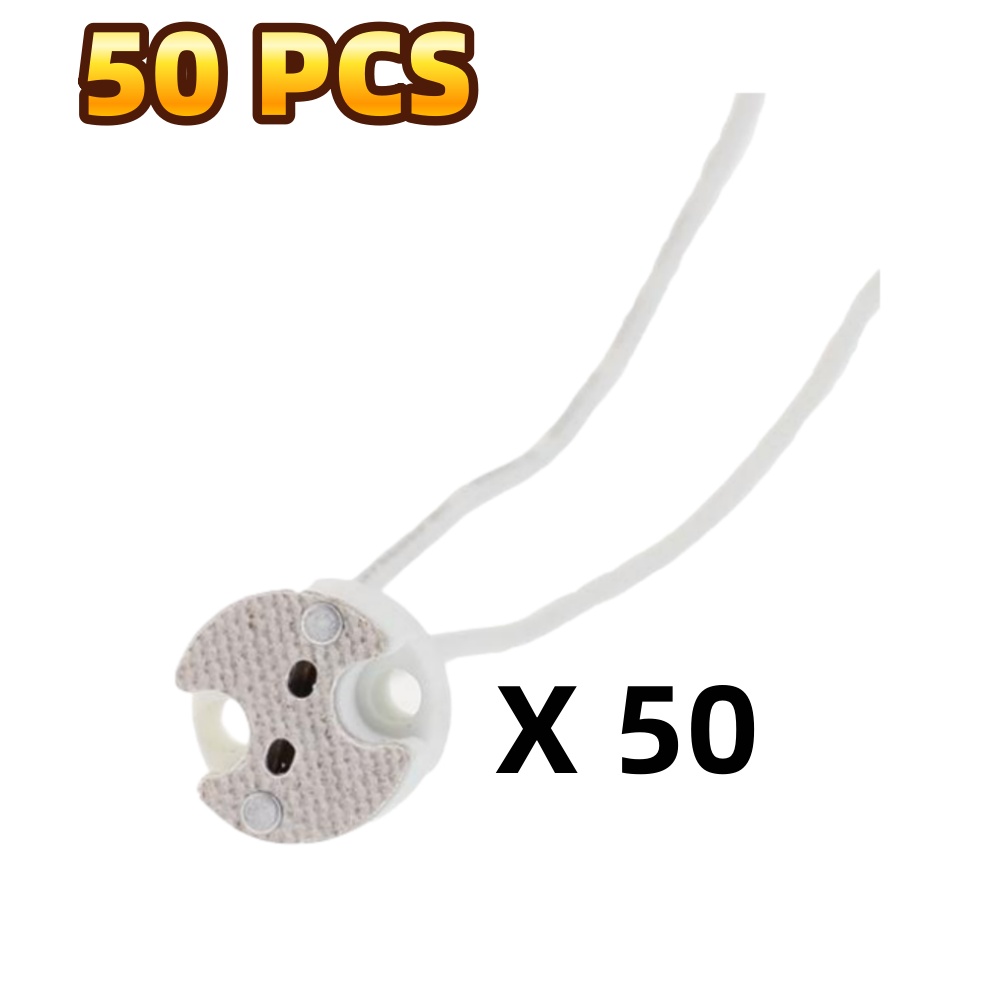 10/50 stk.  gu10 mr16- pæreholdersokkeladapter med silikonkontakt for led-halogenlys: Lysegrønn