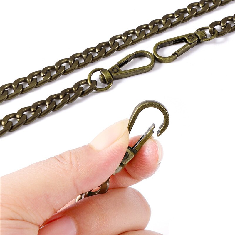 Metal Chain Strap for Bags DIY Handles Crossbody Accessories Detachable Replacement Purse Chain Strap 9.5mm wide 40cm/120cm Long