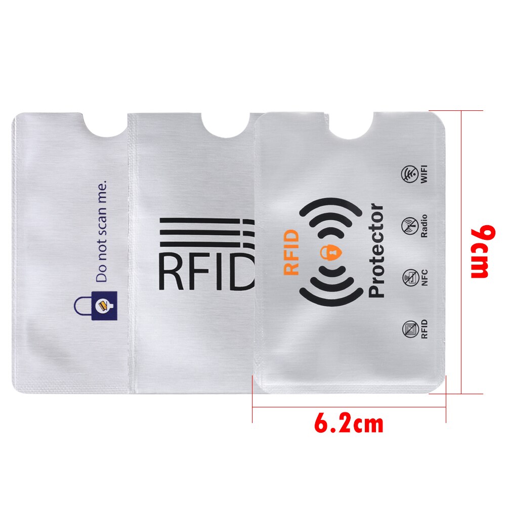 10pcs Anti Theft RFID Blocking Card Protector Sleeve Card Holder To Prevent Unauthorized Scanning of Card