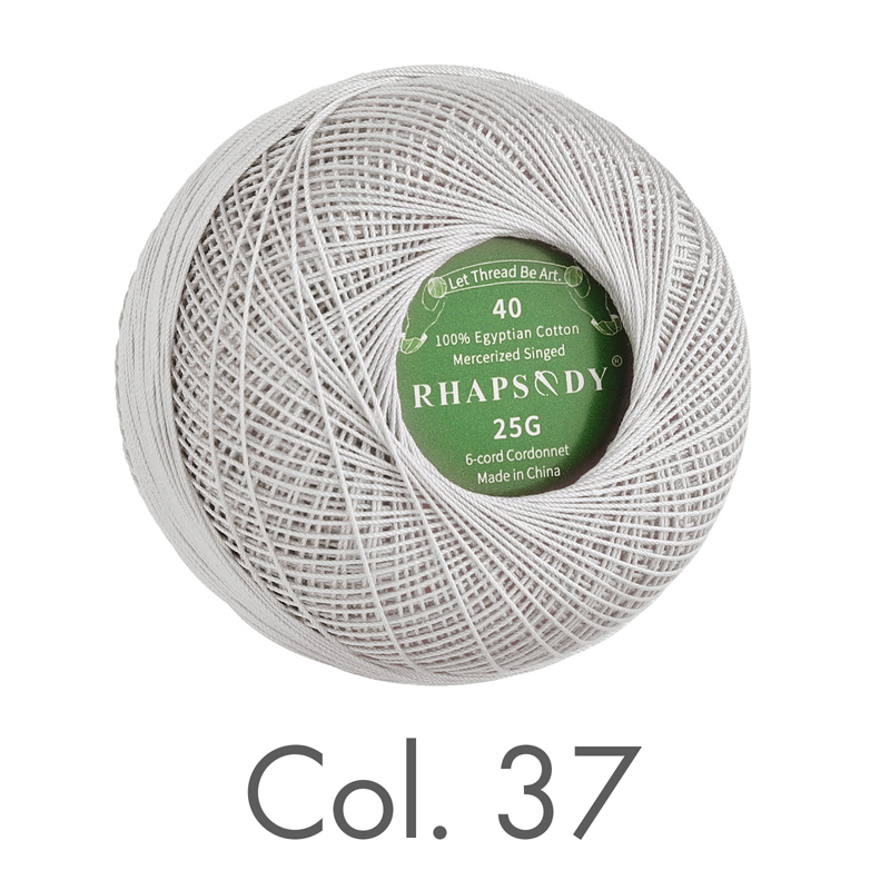 Rhapsody # Premium-Baumwoll-Häkelgarn in 40 Größen zum Tatting-Nadelspitzen, DIY, Stricken, Spitze, Quilten, Nähen, merzerisiert, 300 Yds Ball: DENIM BLAU