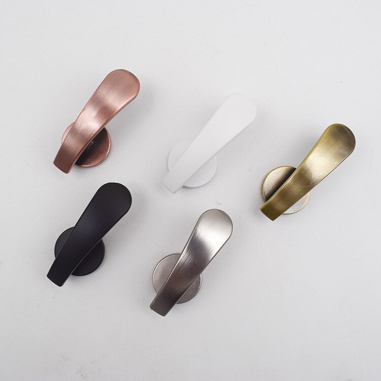 Room Accessories Curtain Curtain Hook Zinc Alloy Small Thickened Door Handle Hook Flat Angle Hook Silencing Curtain Wall Hook