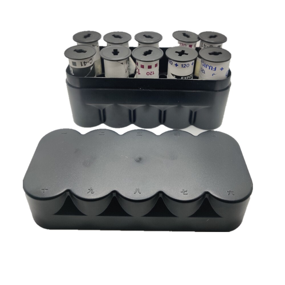 120 Film Plastic Storage Box Container Case 10 Rolls Film Camera Kit Darkroom Equipment