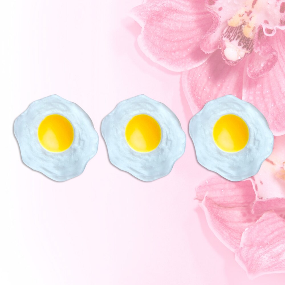3pcs Decompression Toy Durable Novel Practical Fried Egg Shape Decompression Toy for Adults