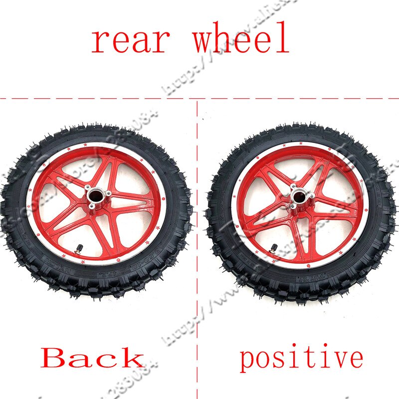 10''Mini Dirt Bike Knobby Tire wheels 2.50-10 Front or Rear rims &amp; tyre Off Road Motocross mini motorrad child