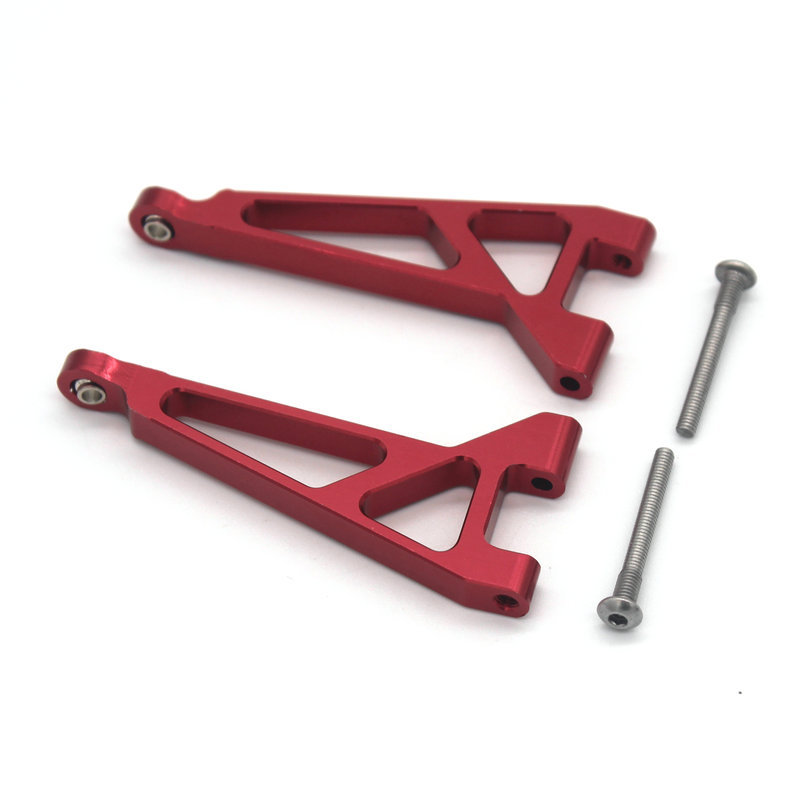 MJX Hyper Go 16207 16208 16209 16210 H16 RC coche copa de dirección de Metal juego de brazo oscilante superior e inferior soporte de torre de choque piezas de mejora: Verde