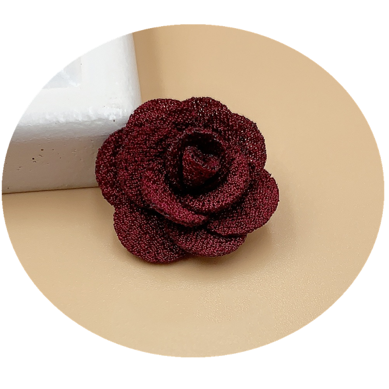 Flor pequeña hecha a mano de 2,5 CM, rosa pequeña tridimensional, pétalo Multicolor, flor pequeña, accesorios para el cabello DIY, 24-48 Uds.