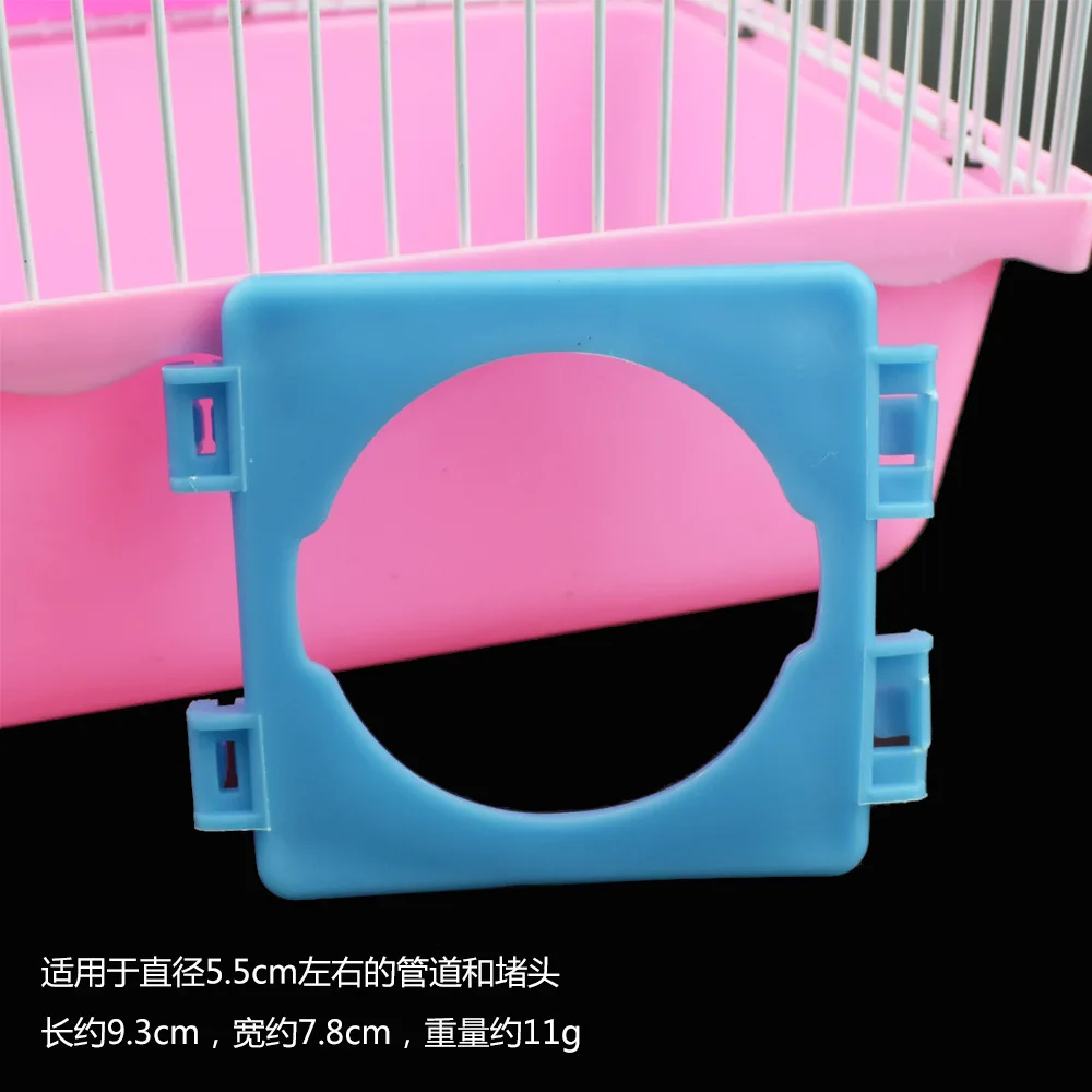 Cute DIY Hamster Tunnel Toy Pet Sports Training Pipeline Transparent Runway Toy Pet Hamster Game for Small Animal Accessories: Scarlet