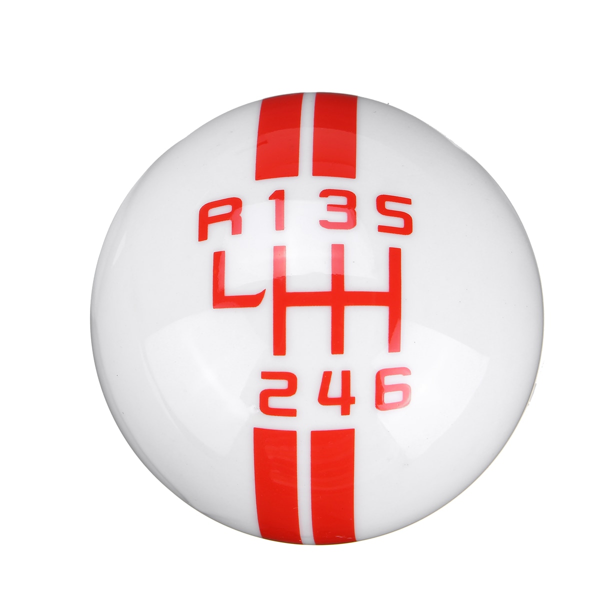 Universele 6 Speed Pookknop Voor Ford Voor Mustang Voor Peugeot Voor Mercedes Auto Pookknop 6 Speed: White red label