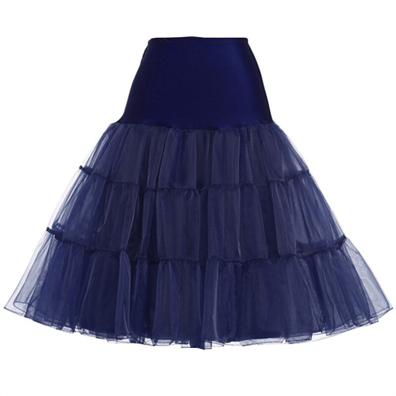 Kort organza underkjole crinoline jupon vintage bryllup brude til brudekjoler underskørt rockabilly tutu