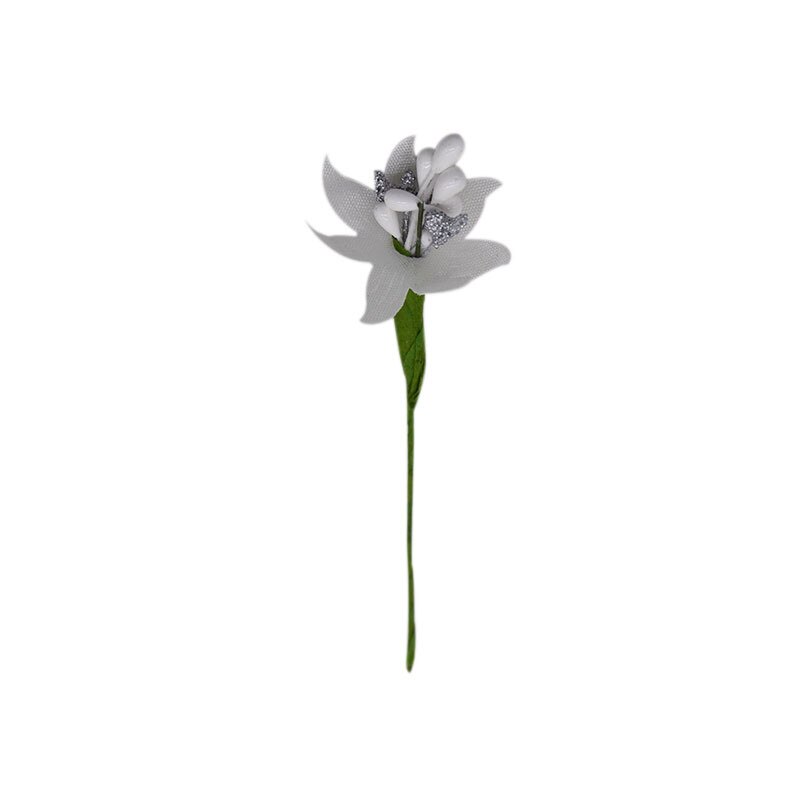 24 stk mini støvbærere bær guld sølv plastknop kunstig blomsterbuket scrapbooking håndværk bryllup dekoration fest forsyninger
