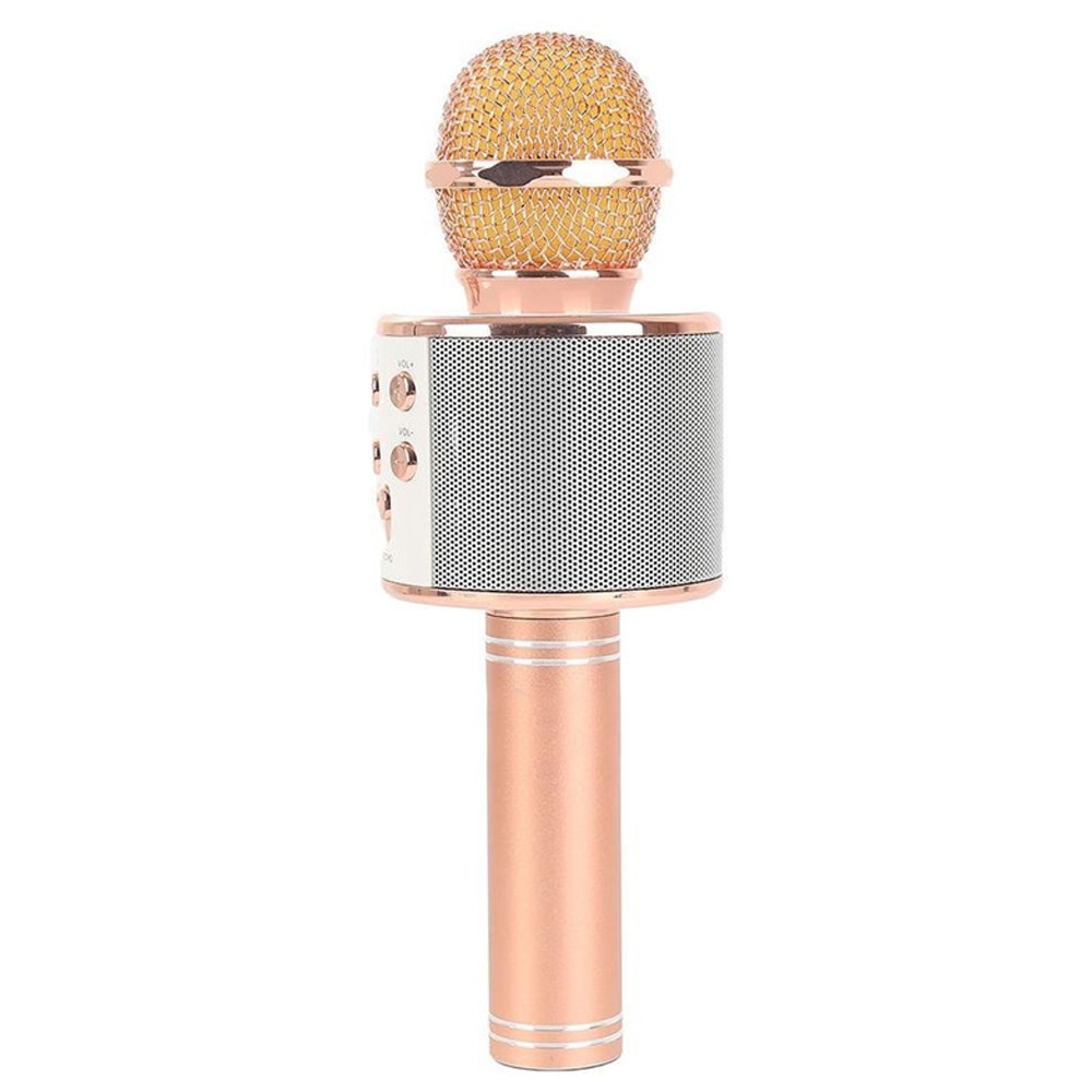 WS 858 kabellos USB mikrofon professionelle kondensator Karaoke mic bluetooth stehen Radio mikrofon Studio aufnahme Studio WS858: 1800mah Rose Gold