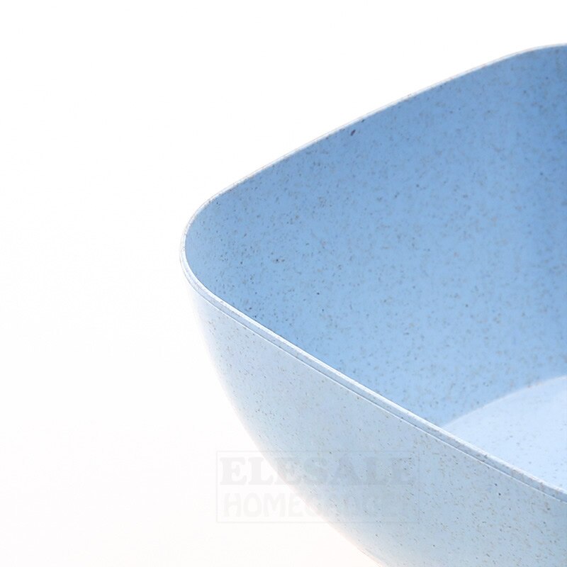 1Pcs Milieuvriendelijke Grote Vierkante Tarwe Stro Kom Vruchten Salade Noten Kommen Keuken Servies Soja Snack Container