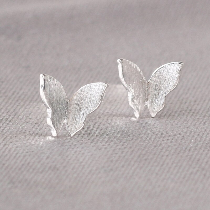 Real 925 Sterling Silver Stud Earrings for Women Girls Jewelry brincos oorbellen aros de plata 925