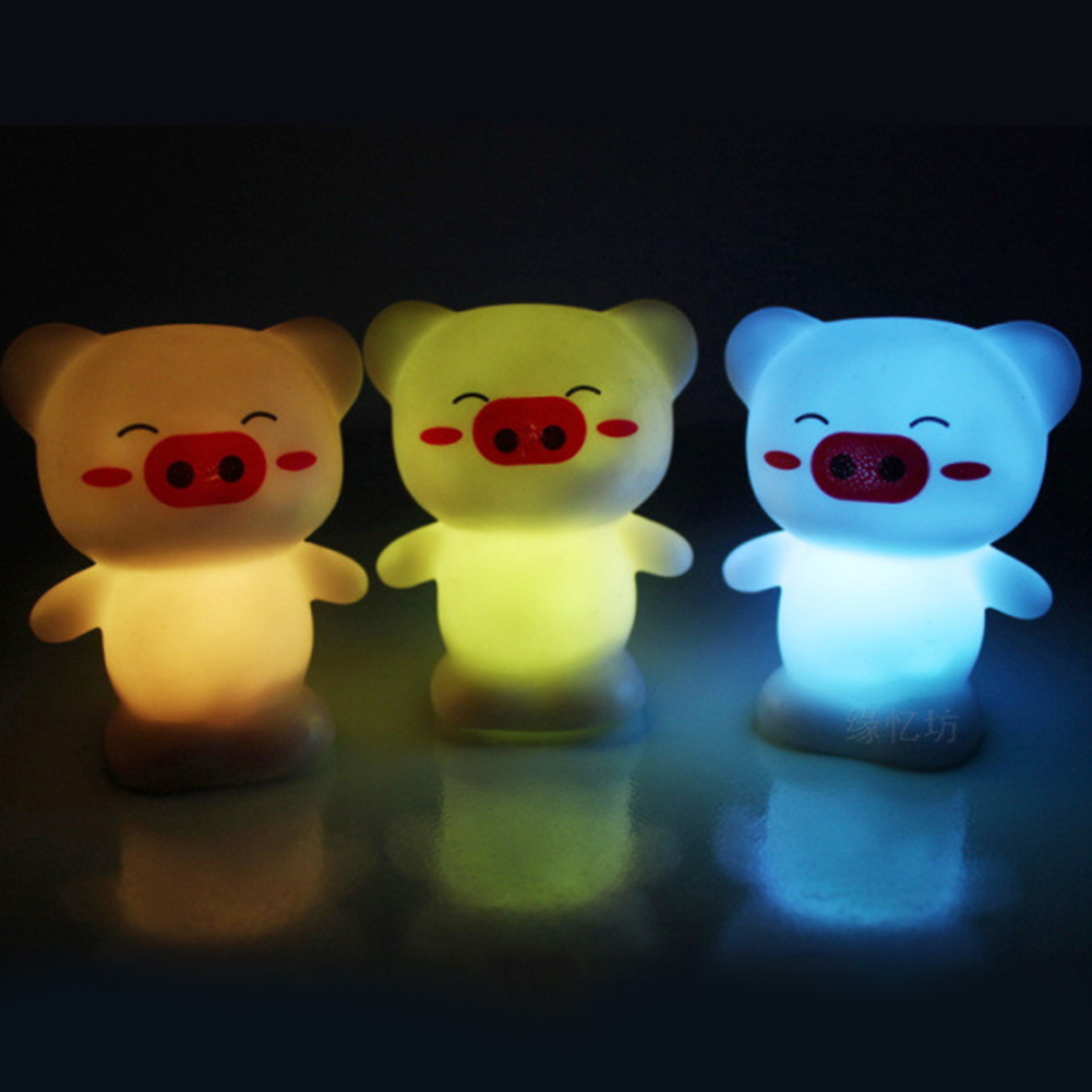 Led natlampe dekorere skrivebordslys batteri drøm sødt stjernetegn dyr farverig sovepære baby soveværelse armatur