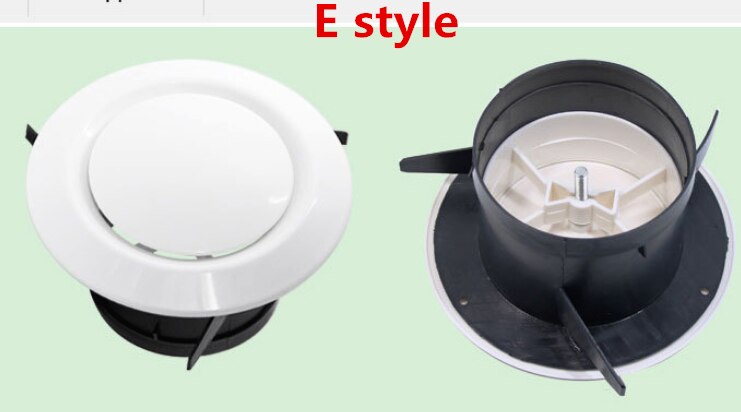 ABS Indoor Air Venting Cap Fresh Air Ventilation Cap Air Conditioning Exhaust Vents Against Insects Bird Plastic Round Vent Cap: E-200