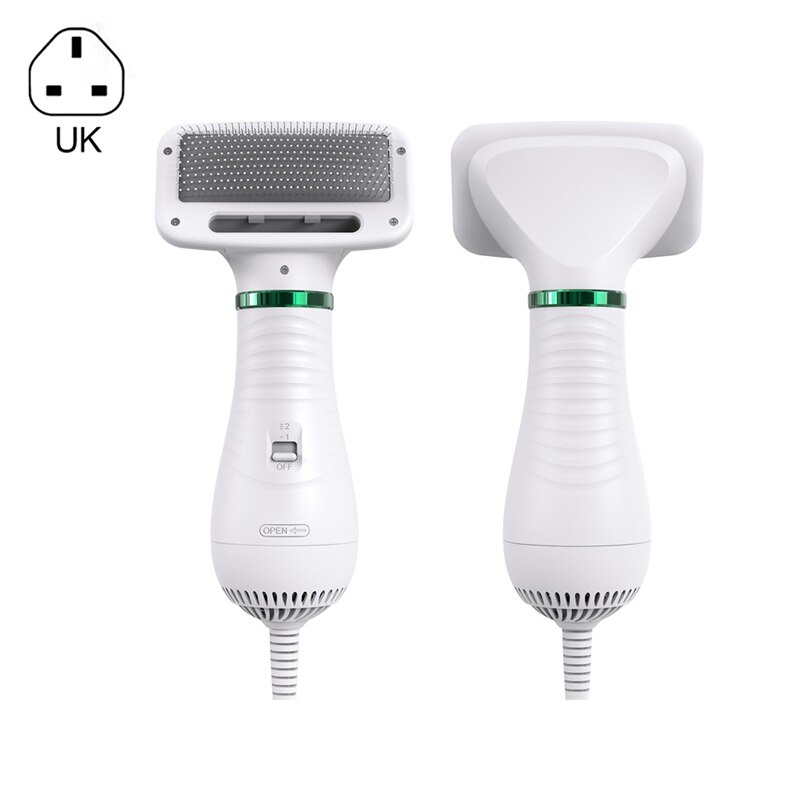 Secador de pelo 2 en 1 para perros y gatos, cepillo de aseo, herramienta de depilación, soplador de pelo, suministros de limpieza para el hogar: UK